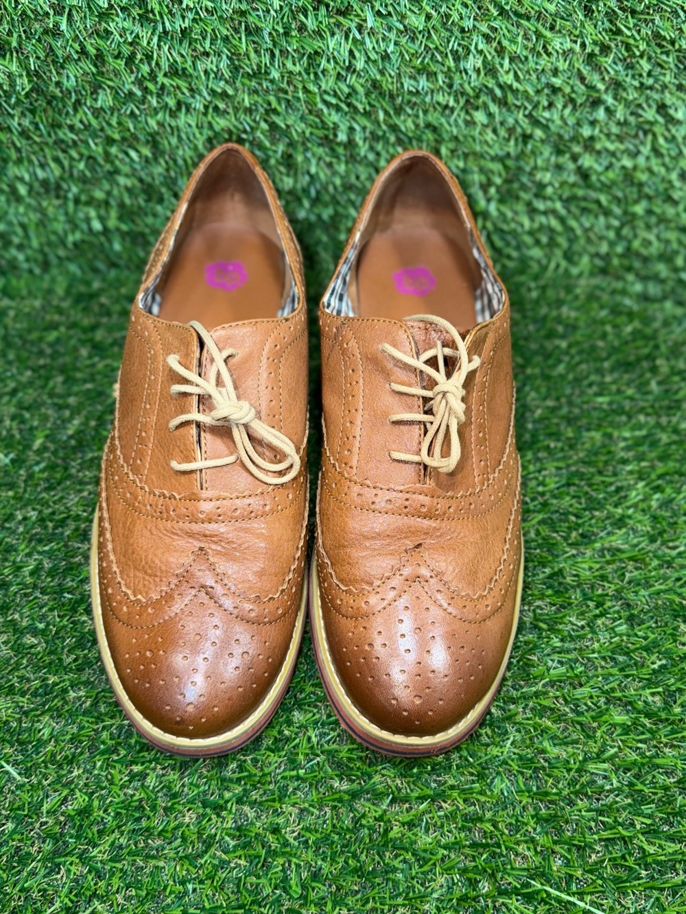 Brown Leather Brogue - Shoes -
Size 12 - Men's